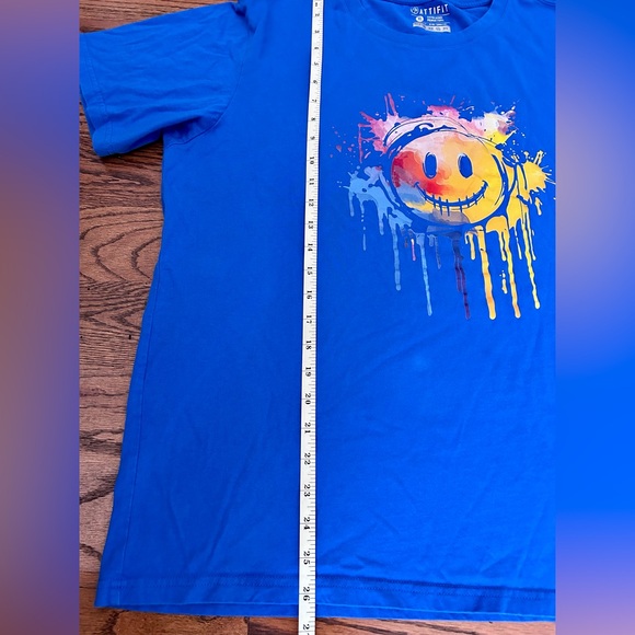 Smiley Face Cotton Short Sleeve T-Shirt - Picture 5 of 5